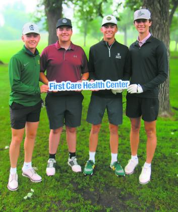 1st Place – Park River Dental (L-R): Connor Bernhoft, Jameson Erovick, Toren Beneda, Noah Troftgruben.