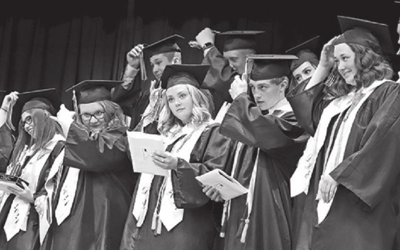 The new Graduates turn their tassles. VNV Photo by Lyle Van Camp