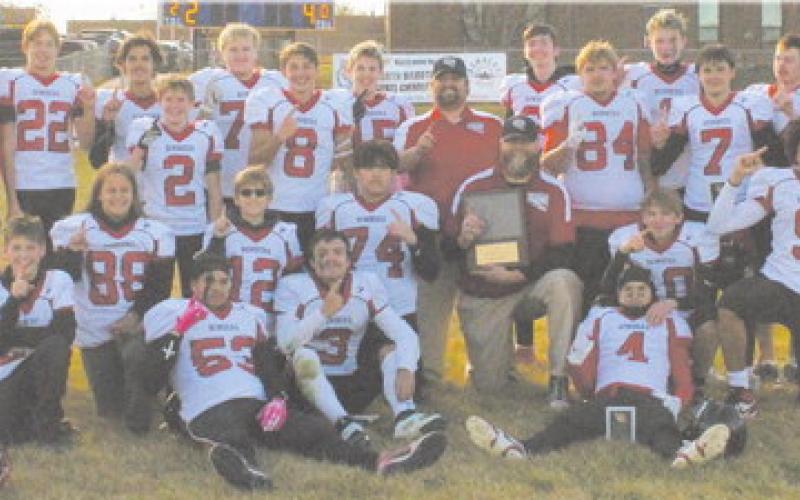 North Dakota 6-Man Football State Champions, the Drayton Bombers. Photo by Jamie Rarick.