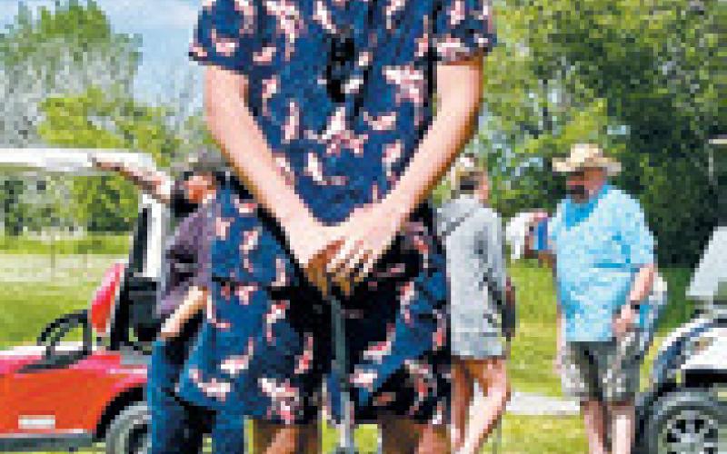 Parker Olson was voted the tournament's best dressed. Photo by Lauri Logsdon.