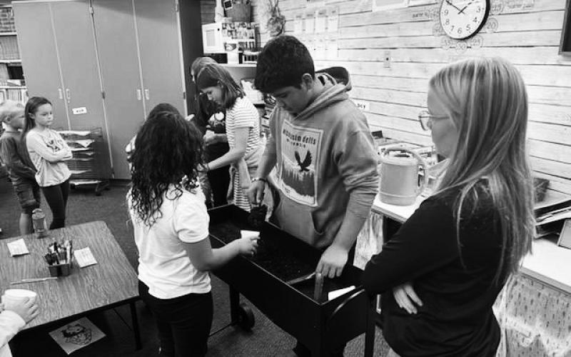 National Teach Ag Day was Thursday, Sept. 21. Teach Ag day is an event where FFA members take the lead role as leaders and teach the community on something they find interesting. Drayton’s FFA members got the chance to teach the elementary students about how plants grow.