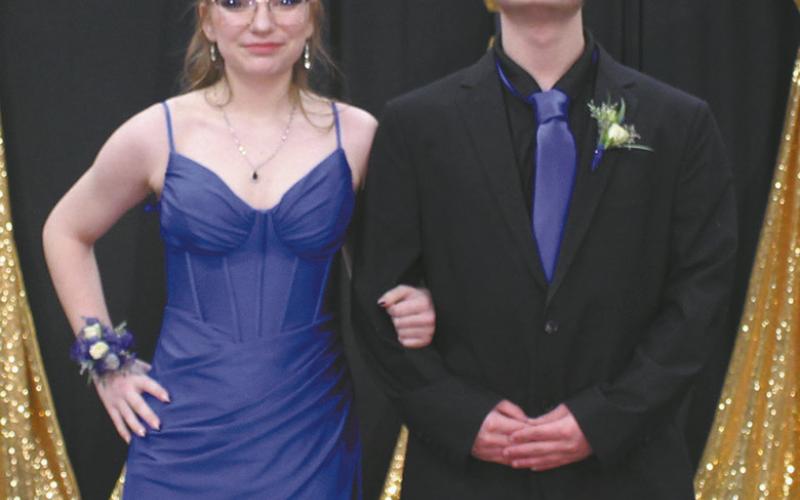 Kennedy Staskivige escorted by Zachary Swanson