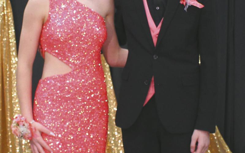 Rosalyn Fedje escorted by Braden Berg
