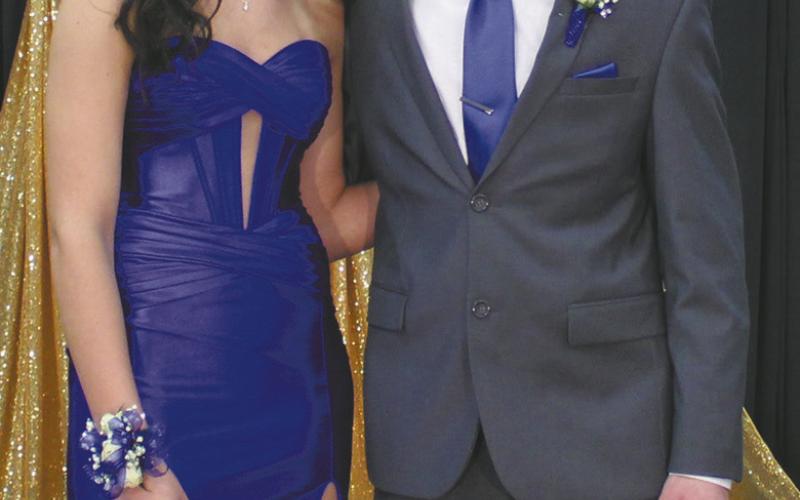 Tess Sehrt escorted by Oakley Brown