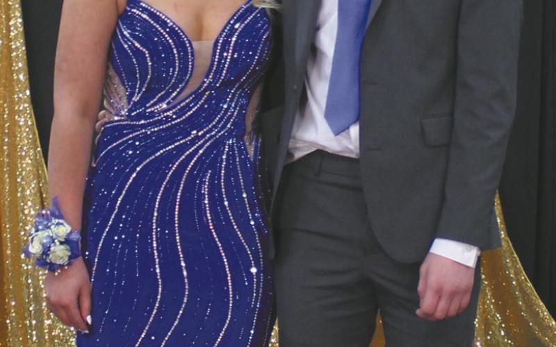 Aleah Shablow escorted by Romann Carlson