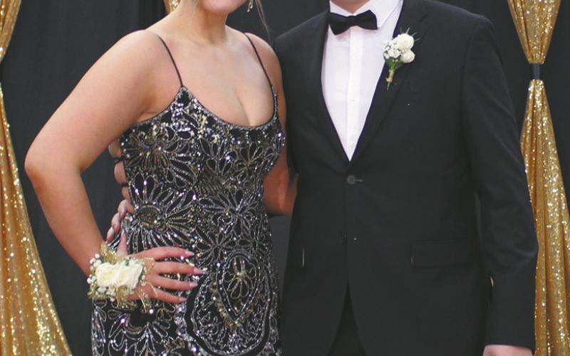 Alyvia Quibell escorted by Grady Pynn
