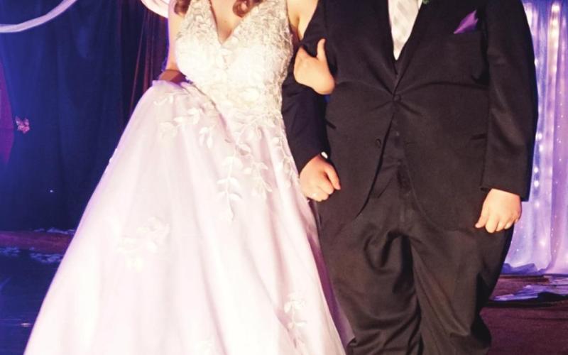 Aly Van Camp was escorted by Cole Wilson. VNV photo by Lyle Van Camp
