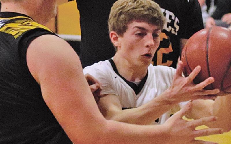 rebound against Park River players.