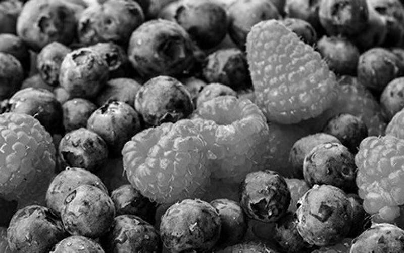 Raspberries and blueberries get their vibrant color from anthocyanin pigments, which may provide heart health benefits and reduce cancer risk. Pixabay photo