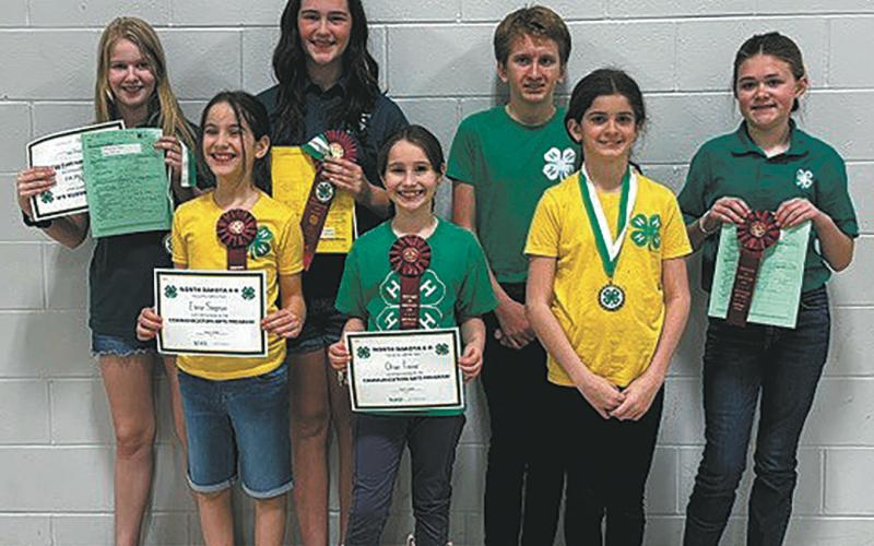 Front Row, L to R: Elena S., Olive T., Olivia O. Back Row, L to R: Stella N., Naomi S., Gary O., Mallory L. Submitted photo