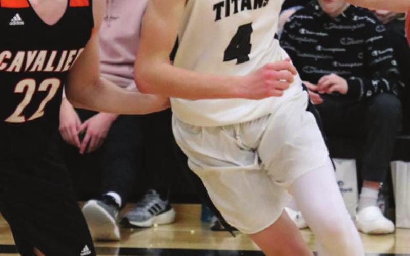 Everett Fedje moves past a Cavalier defender. VNV photo by Lyle Van Camp
