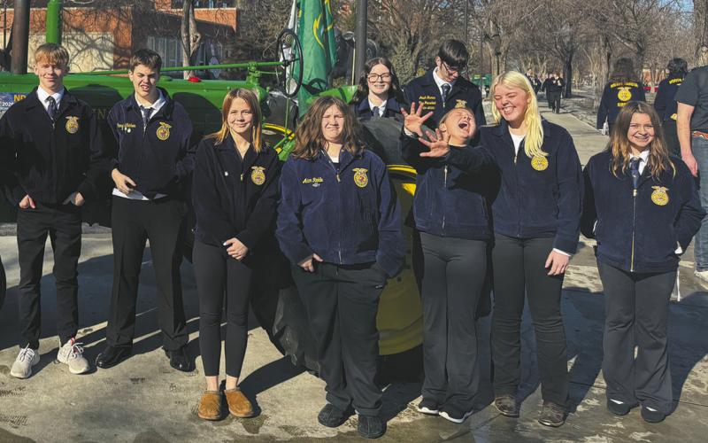 Drayton FFA students gather for a photo at Little “I”. Submitted photo