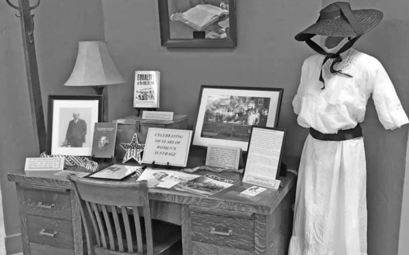 Suffragette display moved to County Courthouse