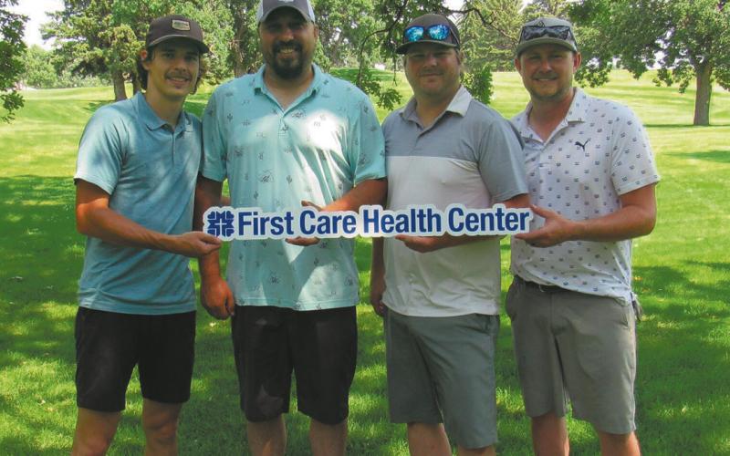 1st Place – Grand Forks Welding &amp;amp; Machine (L-R):, Logan Syrup, Joe Pic, Jake Thompson, Nate Heigaard.