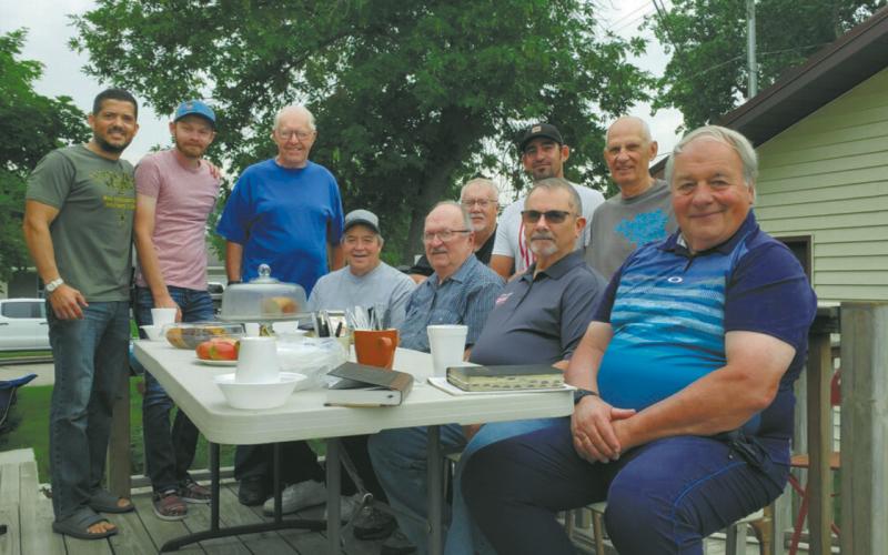 Clint with his group of spiritual warriors in August 2023. Submitted photo.