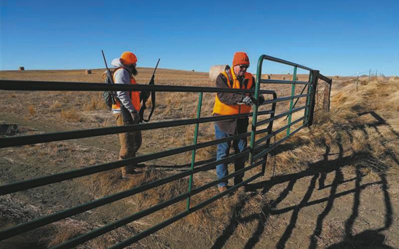 Gun safety is important for all hunters. Photo credit: Ashley Peterson, NDGF