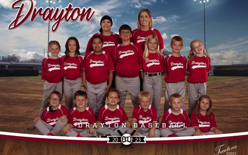 Bottom (L-R) Easton Bratlie, Henry Helm, Amerlia Stellon, Hudson McFarland, Elliot Thompson, Berklee Melland. Top (L-R) Suttyn Halvorson, Marley Schumacher, Remington Lizakowski, Finn Pollestad, Savannah McFarland, Caleb Rarick, Brooke Corrick. Coaches Kayla Thompson, Jen Corrick. Photo by Tweten’s Photography.