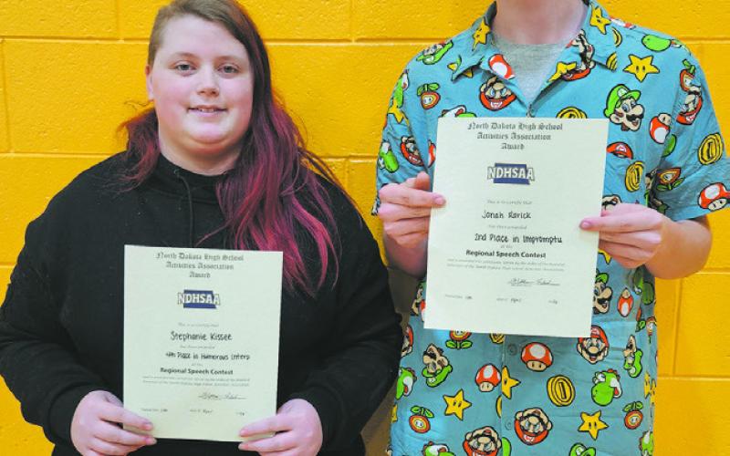 State Qualifiers: Stephanie Kissee and Jonah Rarick. Photo by Jamie Rarick