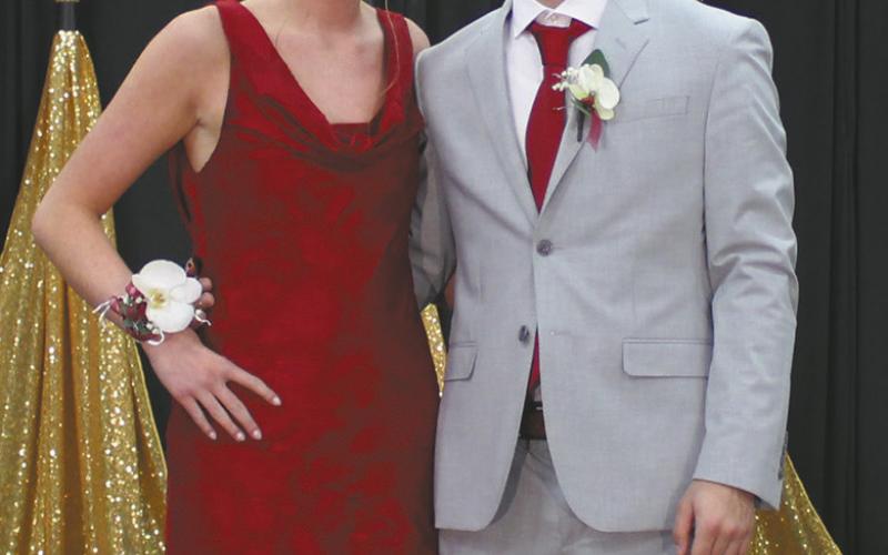 Peyton Larson escorted by Trenton Keena
