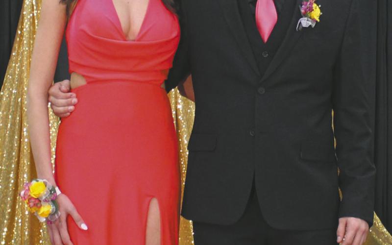 Gianna Hall escorted by Carter Johnson
