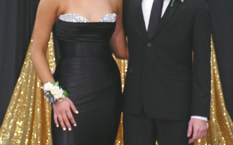 Reagan Aasand escorted by Landon Mapel