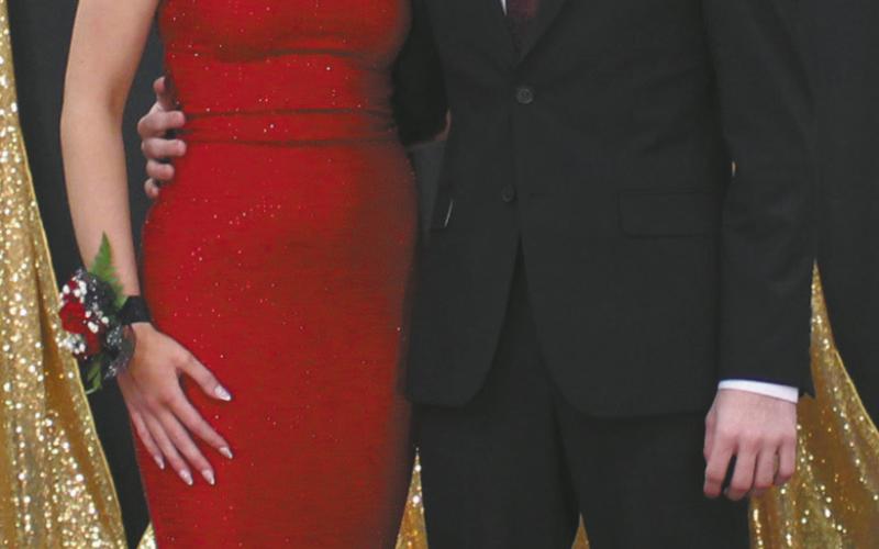 Reagan Safranski escorted by Owen Brown