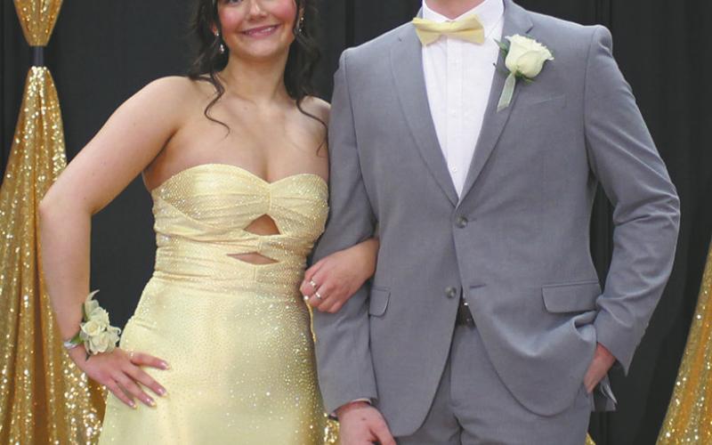 Maia Hermanson escorted by Maddox Oihus.
