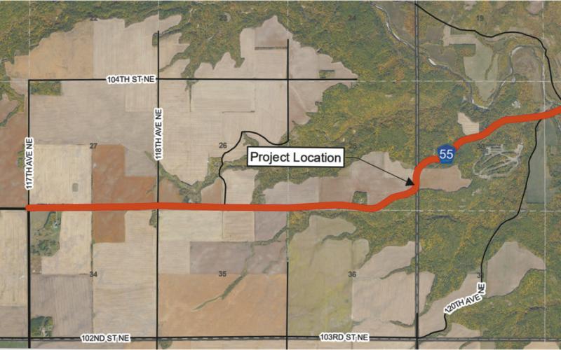 Map courtesy of NDDOT.