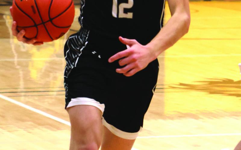 A big congratulations goes out to Titans Varsity basketball player Everett Fedje, who not only made All District, but also scored his 1,000th career point this season Photo by Lyle Van Camp.