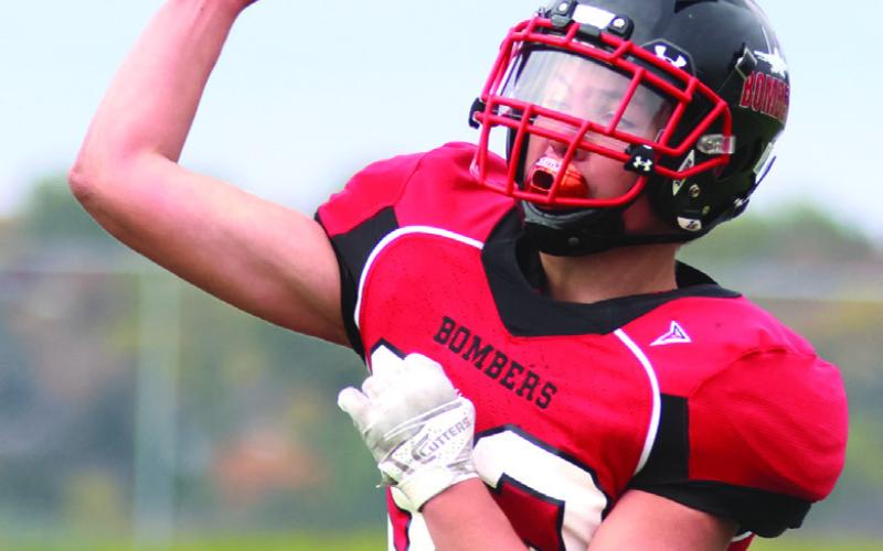 Hunter Johnson filled in as quarterback late in the game.