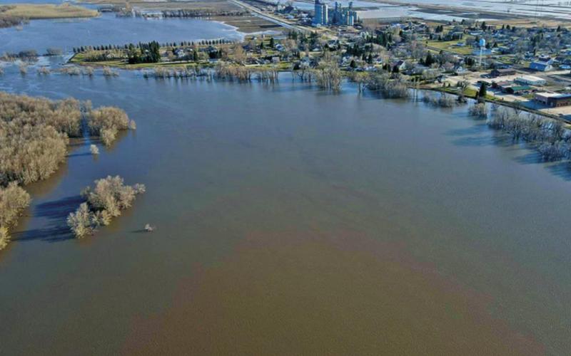 Pictured right: Is that a town in the middle of a lake drone picture by Travis Uggerud. Photos submitted by Travis Uggerud