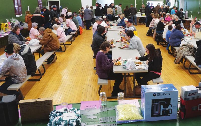 A birds eye view of the crowd at the benefit for Meridith Gozdal on Sunday evening. VNV photo by Lyle Van Camp