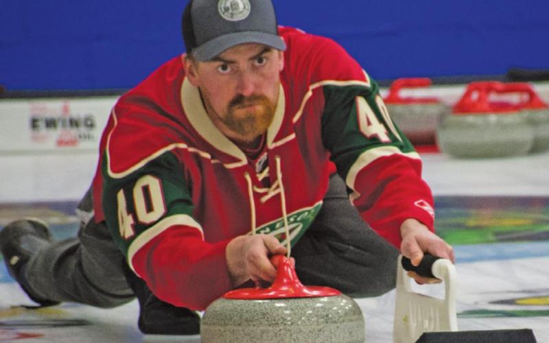 Pictured right: Erik Midgarden delivering the rock.