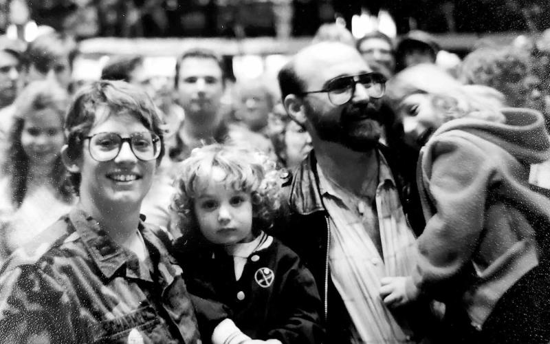 Kristi after reuniting with her husband and young daughters, Laney and Houston, upon her arrival from her deployment.