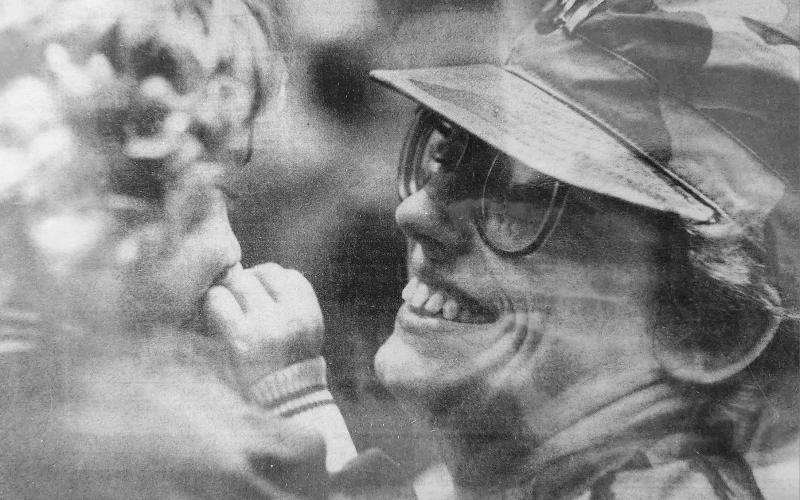 Original photo caption: Bringing tears of joy to a mother’s eyes.