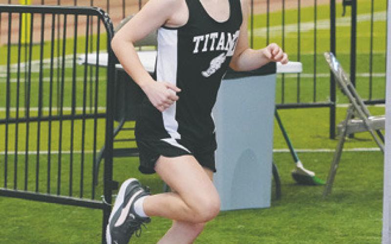 Violet Hoyles competing at last Saturday's meet.