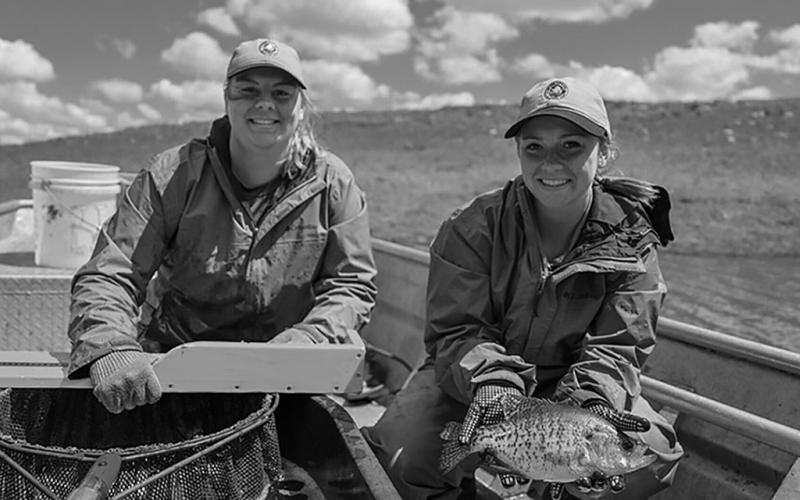 Selected participants will get hands-on experience with wildlife, habitat management, fisheries, enforcement and public outreach. Photo courtesy of NDGF