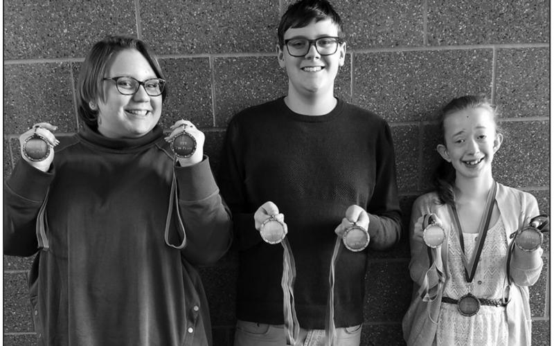 Pictured left to right: Emma Barta, Ian Peterson and Siobhan Kissee. Photo submitted by Jamie Rarick