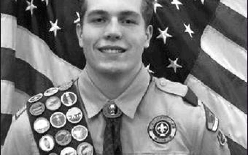 Jacob Brosius of Troop 214, son of Allen and Heidi Brosius, grandson of Margret and the late Frank Staskivige, Lawrence and the late Elaine Brosius, earned the rank of Eagle Scout on May 9th, 2019. A ceremony in his honor was held on November 2nd, 2019 at the Jon L Wanzek Scout Center, Fargo ND. Photo submitted by Brosius Family