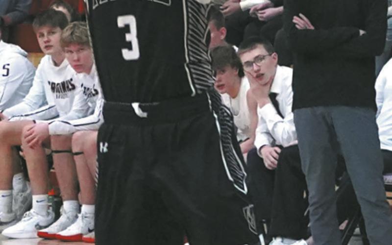 Trenton Keena chipped in seven points in the game against the LEM Cards. Photo by Larry Stokke
