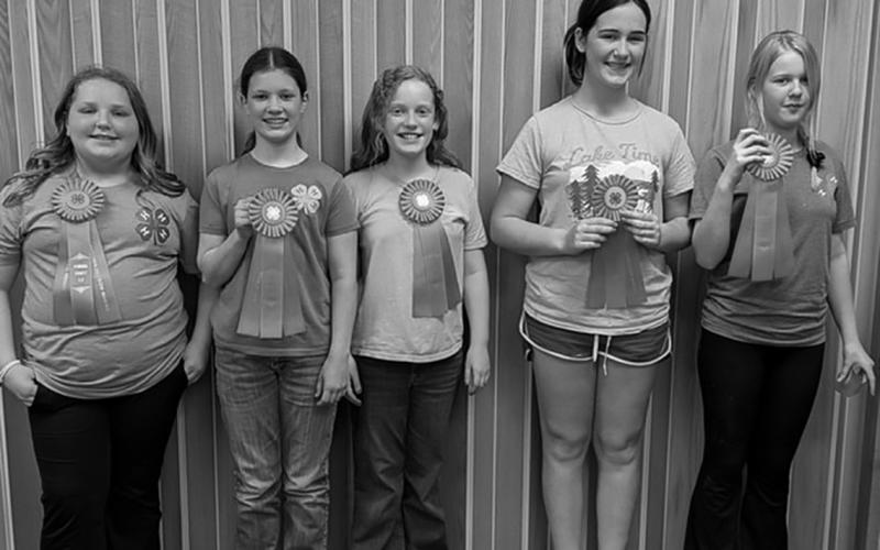 l to r - Lainy S., Chloe H., Ruby M., Naomi S., Stella N. Submitted photo