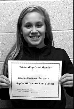 Drayton 1 Act Play Performs at Regional Contest