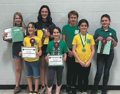 Front Row, L to R: Elena S., Olive T., Olivia O. Back Row, L to R: Stella N., Naomi S., Gary O., Mallory L. Submitted photo