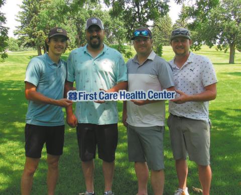 1st Place – Grand Forks Welding &amp; Machine (L-R):, Logan Syrup, Joe Pic, Jake Thompson, Nate Heigaard.