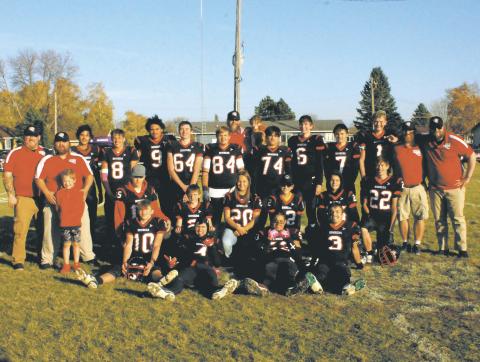 The Drayton Bomber football team earned a place in the state championship game after their win against the New Town Eagles. Photo by Jamie Rarick.