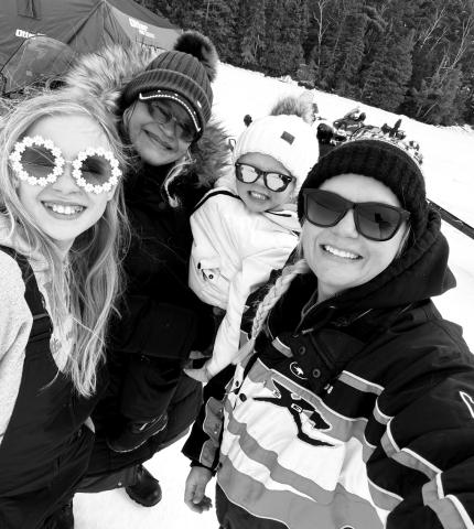 From L-R: Aurora Jensen, Christine Jensen, Kolbie Dahl and Katie Dahl. Photo by Katie Dahl