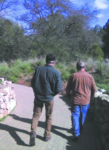 I took this photo of my friends John and Glenn whom I’ve been on many walks with. - Clint