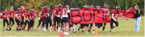 The Bombers take to the field for the 2023 Homecoming Game.