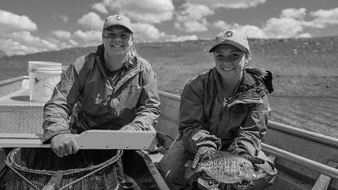 Selected participants will get hands-on experience with wildlife, habitat management, fisheries, enforcement and public outreach. Photo courtesy of NDGF