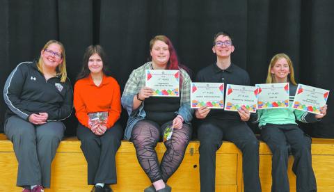Team Photo: Mrs. Rarick, Brooklynne Petersen, Stephanie Kissee, Jonah Rarick, Ruthie Rarick. Submitted photo